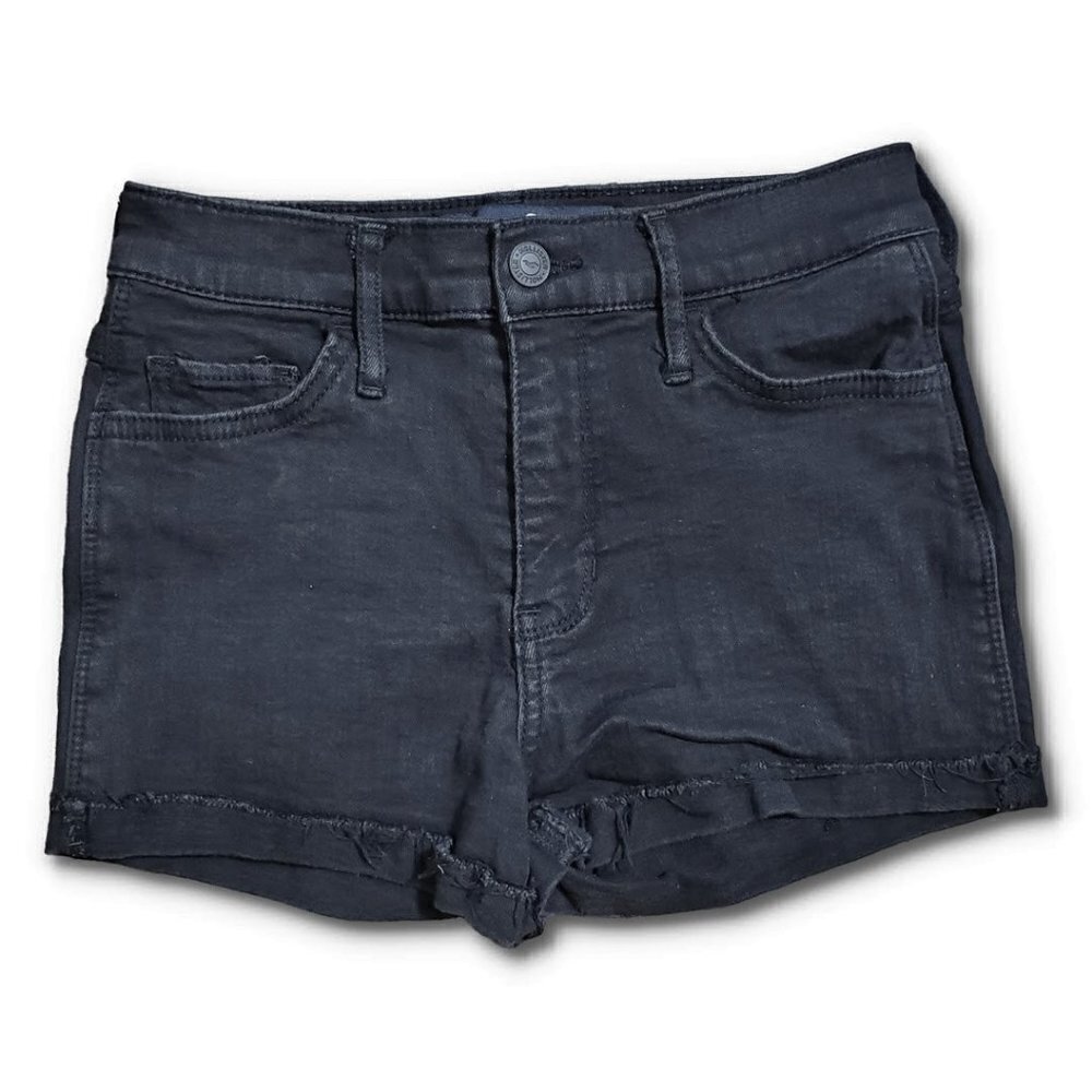 πHollister High Rise Advance Stretch Black Jean Shorts